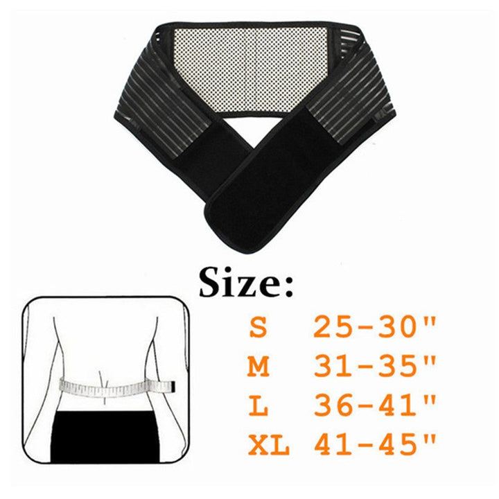 High Quality Adjustable Neoprene Lumbar Support Belt – Double Pull Back Brace for Lower Back Pain Relief, Self-Heating  