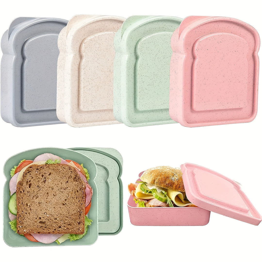 Premium Reusable Sandwich Containers – Microwave & Dishwasher Safe Lunch Box for Meal Prep, Bread Storage, Ideal for Outdoor