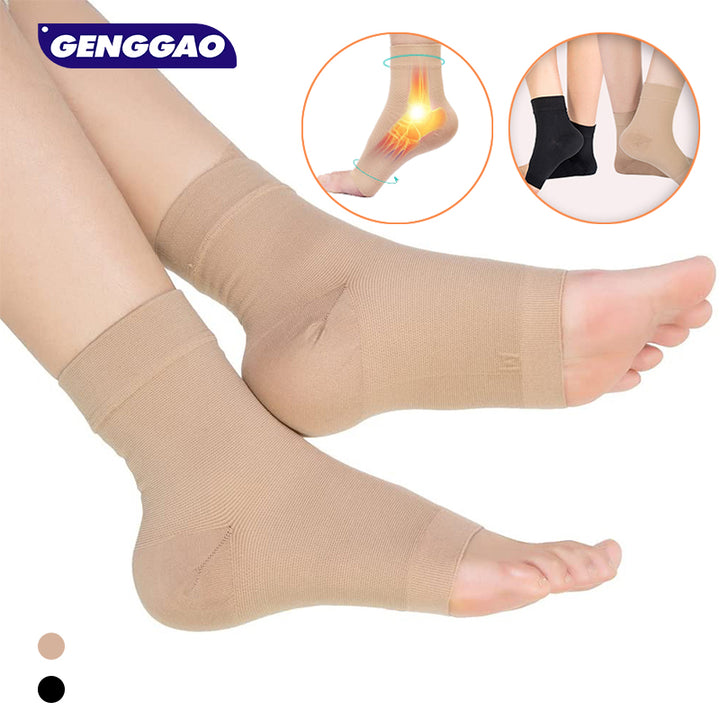 Premium Compression Plantar Fasciitis Socks for Women & Men - Arch & Ankle Support, Heel Pain Relief, Breathable Open Toe 