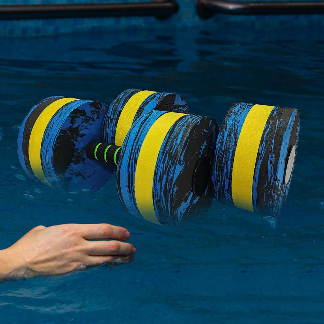 Premium Aquatic Dumbbells – 2Pcs Pool Dumbbells for Swimming & Indoor Training, Water Resistance, Durable Design for 