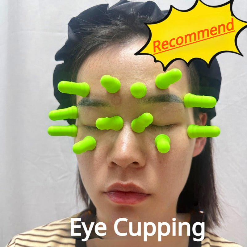 High Quality 12Pcs Facial and Eye Cupping Set – Silicone Vacuum Suction Massage Therapy Tools, Relieve Eye Fatigue, Body