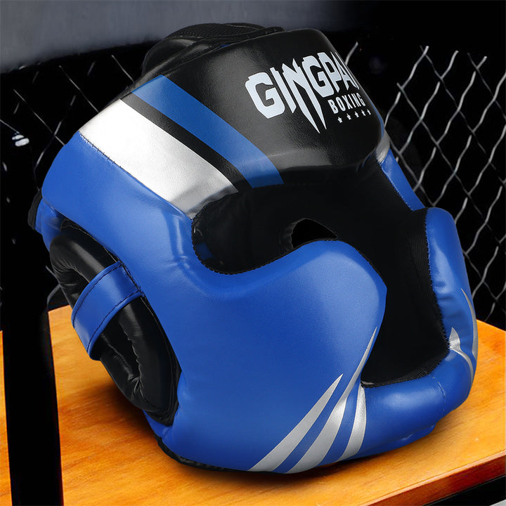 High-Quality Kick Boxing Headgear - Protective Helmet for MMA, Karate, Muay Thai, Free Fight Training, Durable PU Leather