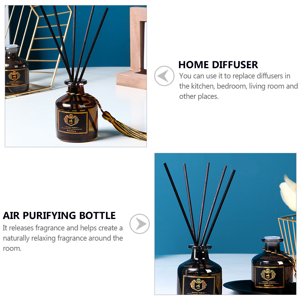 Luxury 50ml Reed Diffuser Set – Home, Hotel, Bathroom Air Freshener, Rattan Aromatherapy Glass Diffuser, Long-Lasting Home 