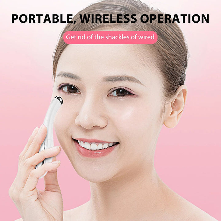 High Quality Electric Eye Massage Pen – Portable Facial and Eye Care Device, Vibration Massage, Dry Battery Powered, 