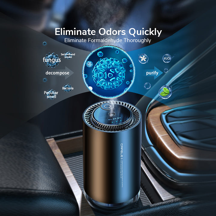 Premium Ultrasonic Aroma Diffuser – Portable Car Air Purifier and Home Freshener with Automatic Sensing, Adjustable Modes