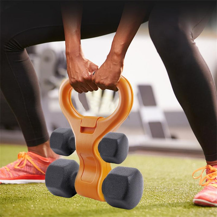 Premium Adjustable Dumbbell Grip – Portable Weightlifting Handle for Fitness, Comfortable Kettlebell Grip for Exercise, 