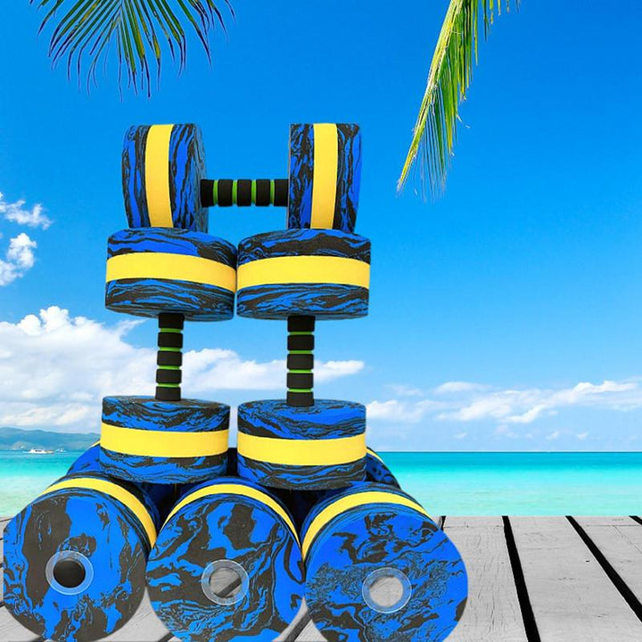 Premium Aquatic Dumbbells – 2Pcs Pool Dumbbells for Swimming & Indoor Training, Water Resistance, Durable Design for 