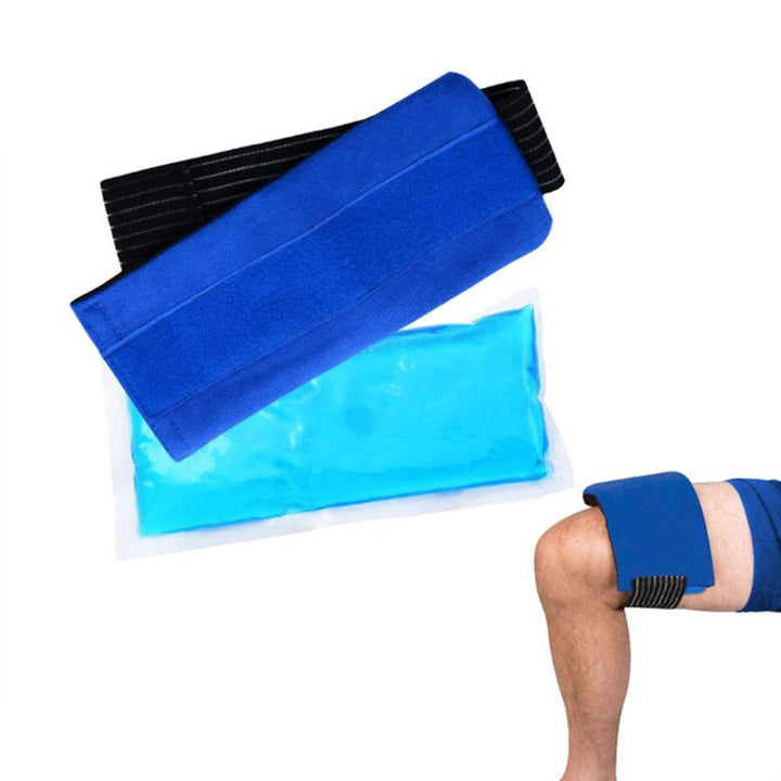 High Quality Reusable Ice Pack with Elastic Strap for Cold Hot Therapy, Pain Relief for Sport Injuries, Knee, Back, Shoulder,