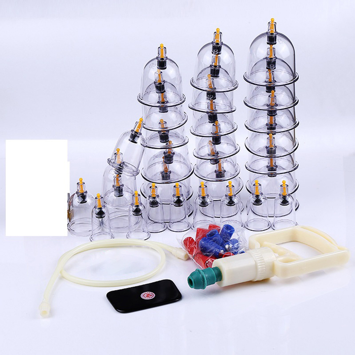 Premium Cupping Therapy Set – Vacuum Suction Cups for Massage, Anti-Cellulite, and Physiotherapy, Relieves Back, Neck