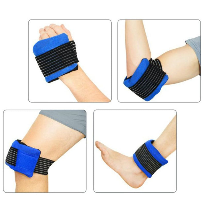 High Quality Reusable Ice Pack with Elastic Strap for Cold Hot Therapy, Pain Relief for Sport Injuries, Knee, Back, Shoulder,