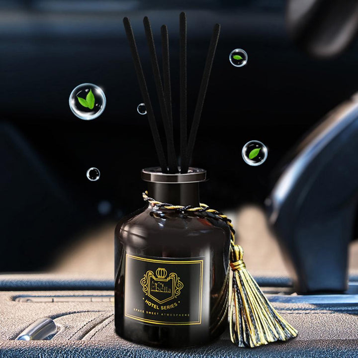 Luxury 50ml Reed Diffuser Set – Home, Hotel, Bathroom Air Freshener, Rattan Aromatherapy Glass Diffuser, Long-Lasting Home 