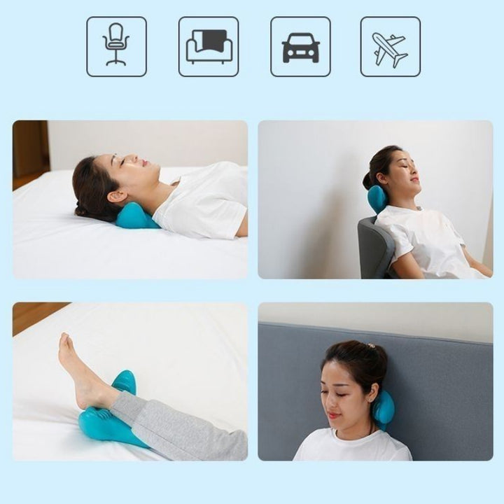 Premium PC Pillow Cervical Traction & Muscle Relaxer Massager - Shoulder and Neck Correction for Pain Relief, Spine Alignment