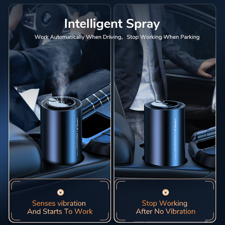 Premium Ultrasonic Aroma Diffuser – Portable Car Air Purifier and Home Freshener with Automatic Sensing, Adjustable Modes