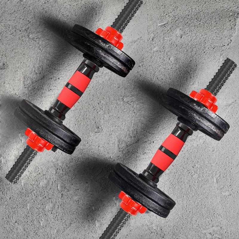 Premium Adjustable Dumbbell Rod Set – Portable Barbell Lifting, Easy to Install, Non-Slip Foam Grip, PVC Plastic Nuts, 