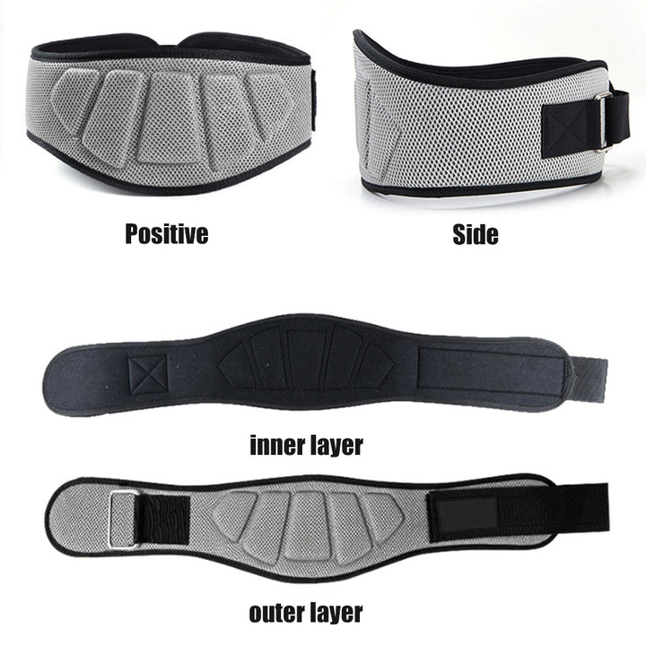 Premium Sports Weight Lifting Belt – Gym Workout Lumbar Back Support for Powerlifting, Strength Training, Squats,  