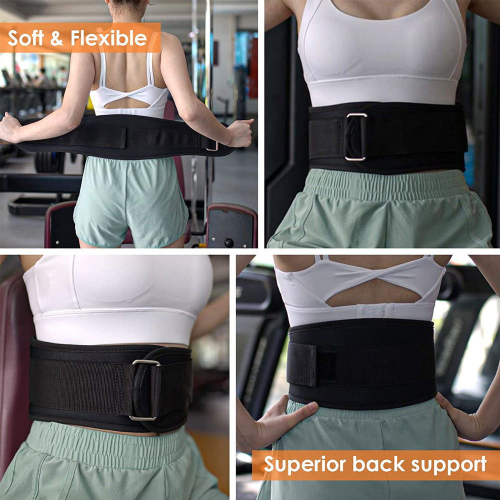 Premium Weight Lifting Belt Back Support – Workout Belt with Metal Buckle for Men and Women, Ideal for Gym, Squats,  