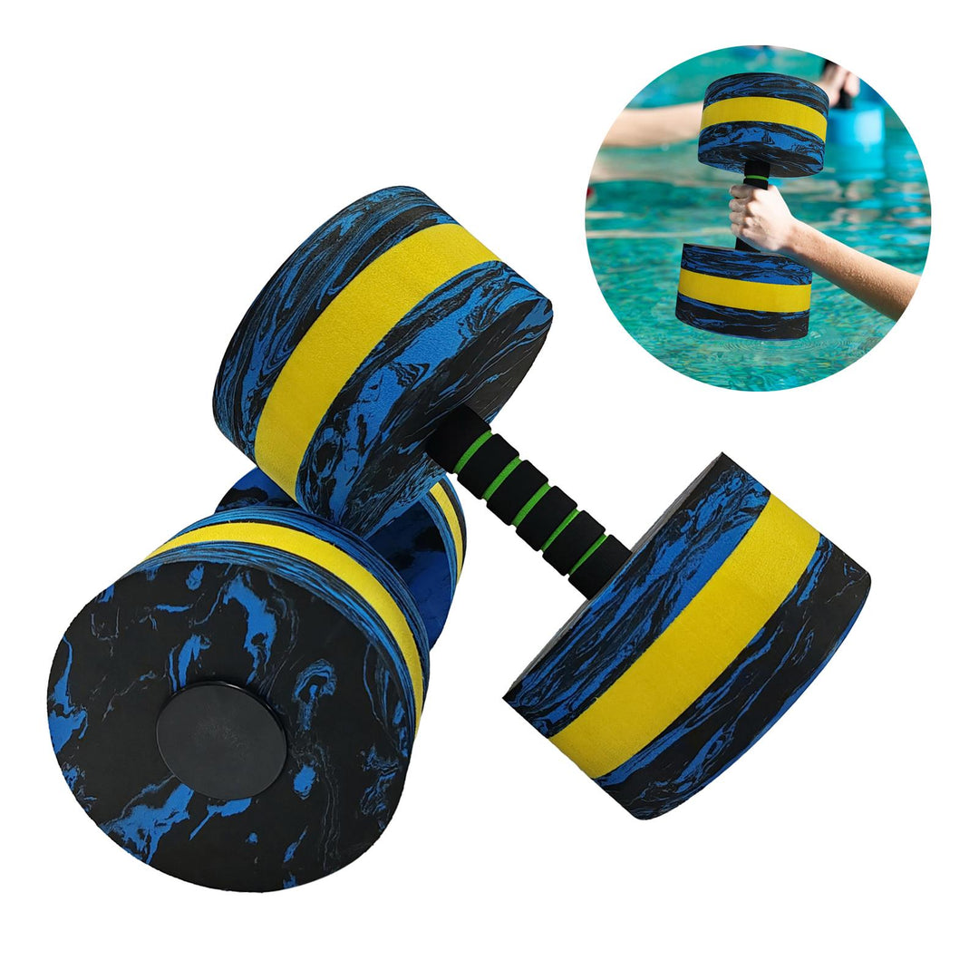 Premium Aquatic Dumbbells – 2Pcs Pool Dumbbells for Swimming & Indoor Training, Water Resistance, Durable Design for 