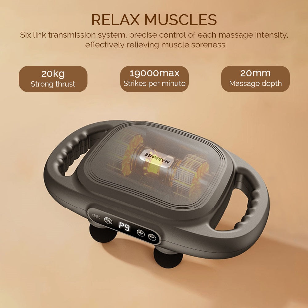 Premium Deep Tissue Massage Gun for Back, Waist & Muscle Relaxation, Powerful Massager for Neck, Legs & Full Body Recovery