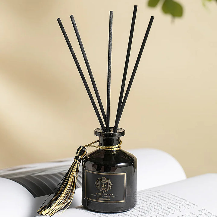 Luxury 50ml Reed Diffuser Set – Home, Hotel, Bathroom Air Freshener, Rattan Aromatherapy Glass Diffuser, Long-Lasting Home 