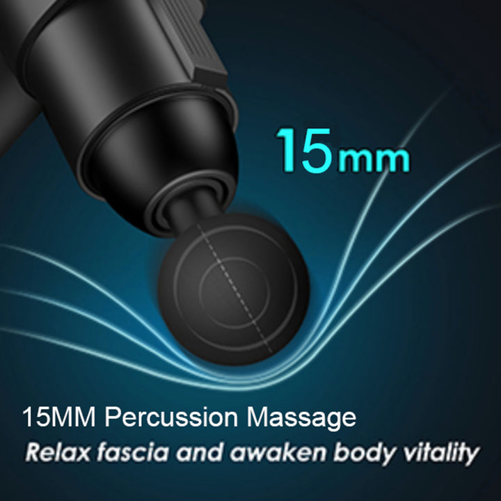 High-Quality 24V Deep Tissue Massage Gun with Hot & Cold Compress, 12 Heads, High-Frequency Muscle Relief for Neck, Back, 