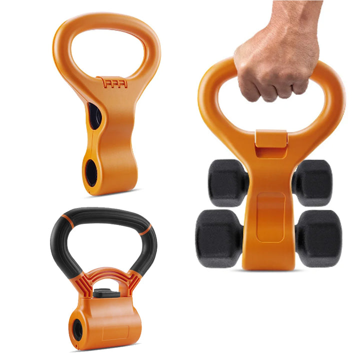 Premium Adjustable Dumbbell Grip – Portable Weightlifting Handle for Fitness, Comfortable Kettlebell Grip for Exercise, 