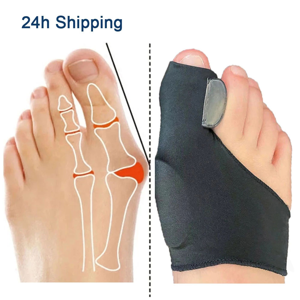 Premium Bunion Corrector Toe Separator - 2Pcs Hallux Valgus Orthotics, Soft Gel Comfort, Adjustable Fabric, Pain Relief for 