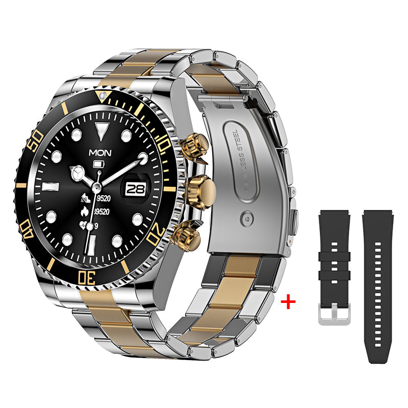 Luxury Smartwatch for Men, Bluetooth Calling, Sports Fitness Tracker, 2024 High-End Design, Android & iOS Compatible, 