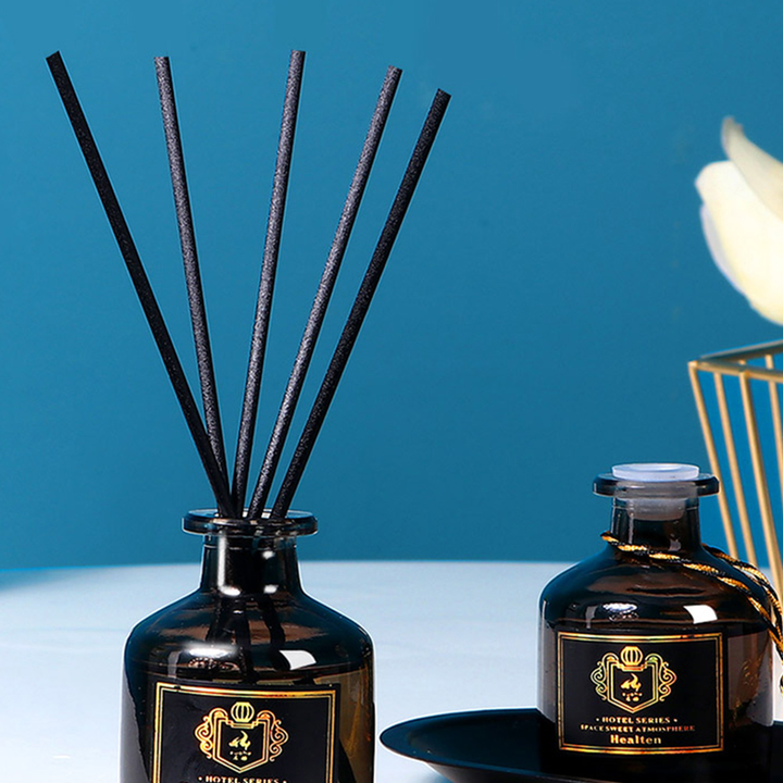 Luxury 50ml Reed Diffuser Set – Home, Hotel, Bathroom Air Freshener, Rattan Aromatherapy Glass Diffuser, Long-Lasting Home 