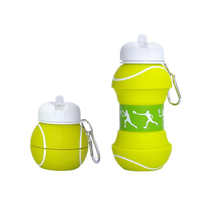 Premium Foldable Water Bottle – Leakproof, Portable Sports Water Bottle for Outdoor Activities – 550ml (Folds to 200ml)