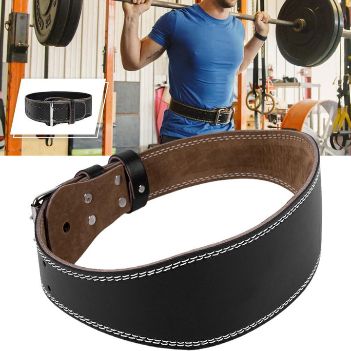 High Quality Waist Support Belt for Weightlifting – PU Leather Sports Safety Belt for Deep Squats, Hard Pulls, Fitness 