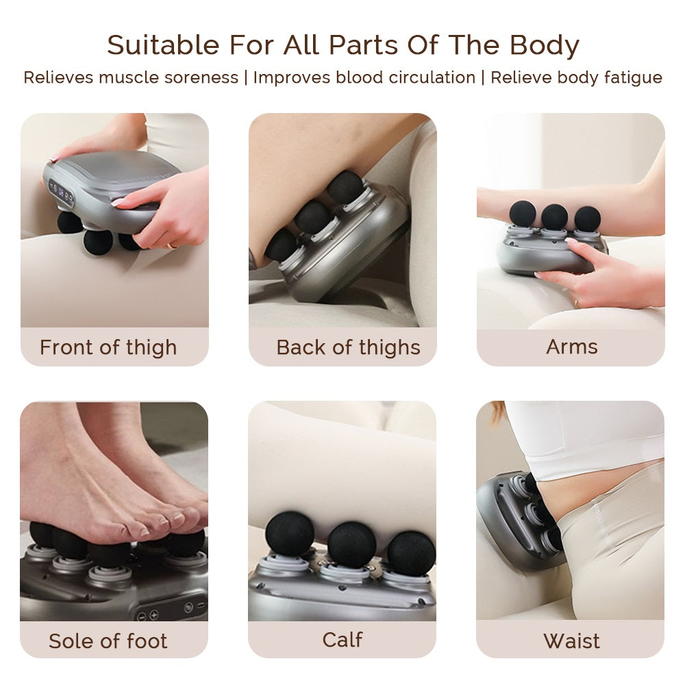 Premium Deep Tissue Massage Gun for Back, Waist & Muscle Relaxation, Powerful Massager for Neck, Legs & Full Body Recovery