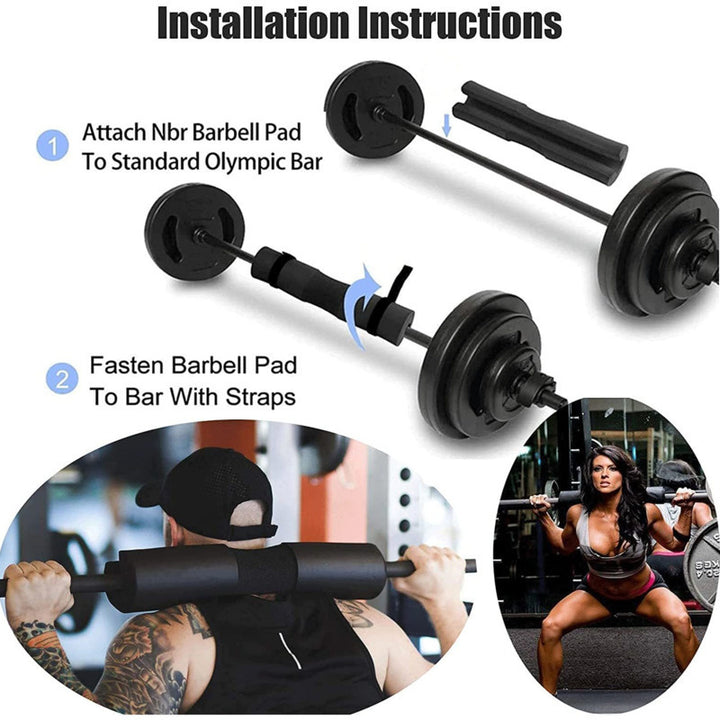 Premium Weightlifting Barbell Pad – Protective Squat Neck & Shoulder Support Pad for Gym Hip Training, Comfortable Foam