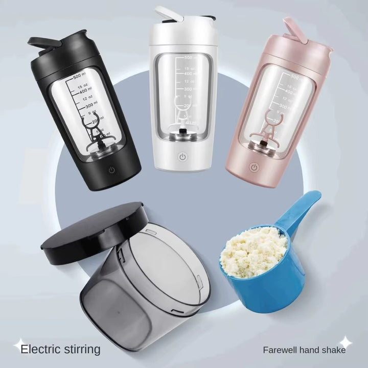 Premium Electric Protein Shaker Bottle – 650ml USB Rechargeable Mixer for Smooth Protein & Milkshakes – Automatic Stirring