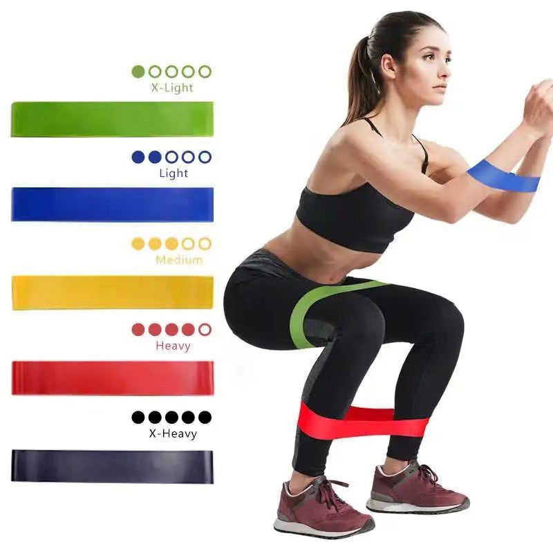 Premium Yoga Resistance Bands Set – Elastic Fitness Bands for Home Workout, Strength Training, Pilates, Bodybuilding & 