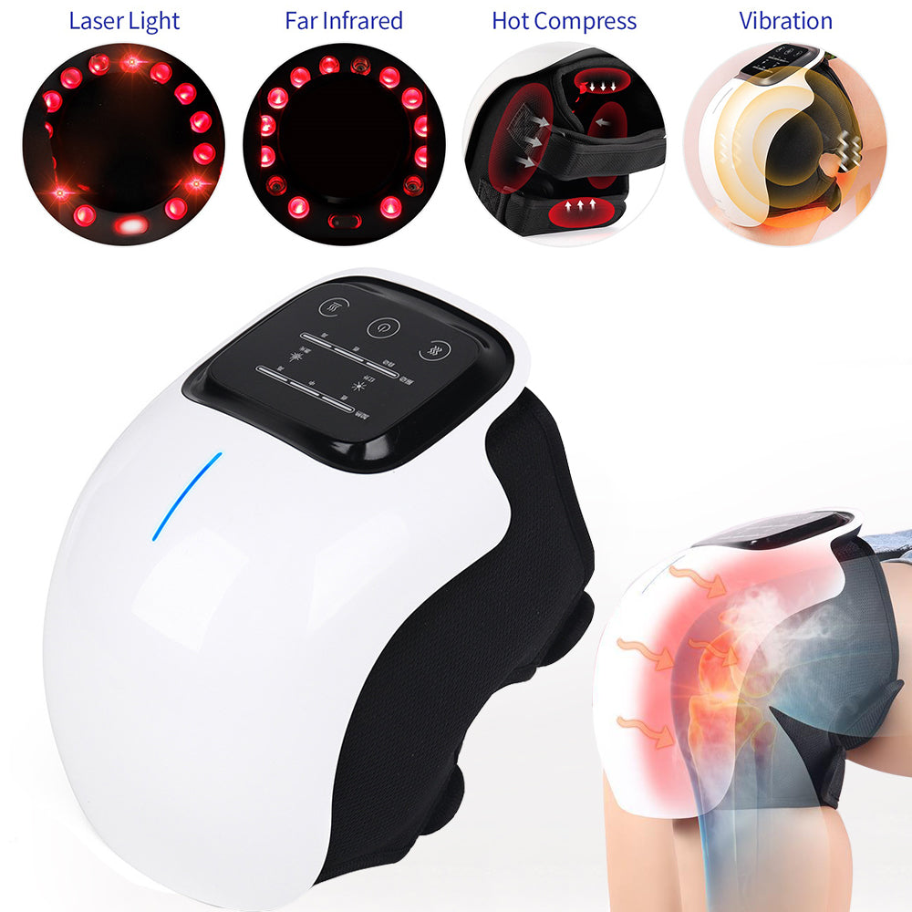 Premium Infrared Knee Massager – Pain Relief Device with Heat and Vibration Therapy for Swelling, Stiff Joints, Ligament