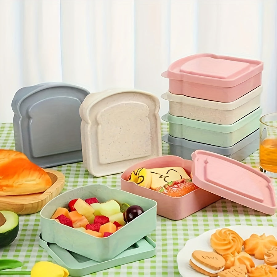 Premium Reusable Sandwich Containers – Microwave & Dishwasher Safe Lunch Box for Meal Prep, Bread Storage, Ideal for Outdoor