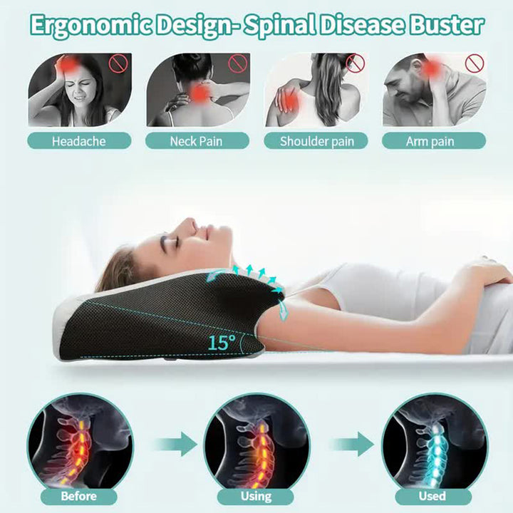 High-Quality Butterfly Memory Foam Neck Pillow for Comfortable Sleep, Slow Rebound Cervical Orthopedic Bed Pillow for Neck