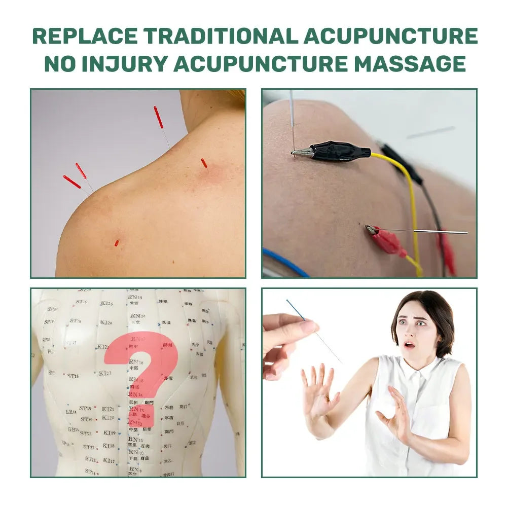 Premium USB Rechargeable Acupuncture Pen with TENS Meridian Energy, Full Body Muscle Stimulator & Intelligent Acupoint 