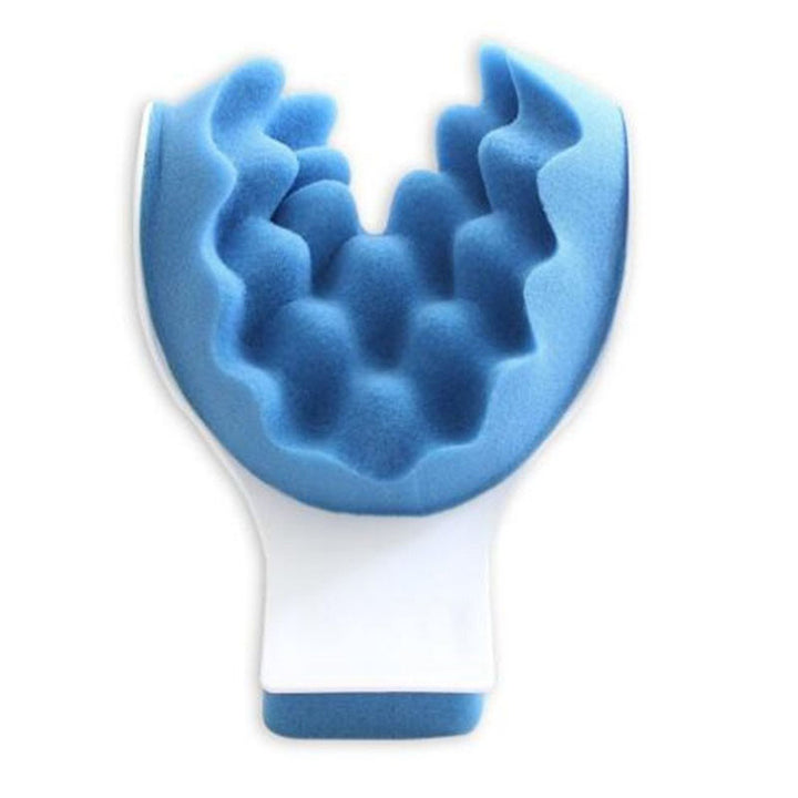 Premium Travel Neck Massage Pillow - Therapeutic Support & Tension Reliever for Neck & Shoulder Relaxation, Soft Sponge 