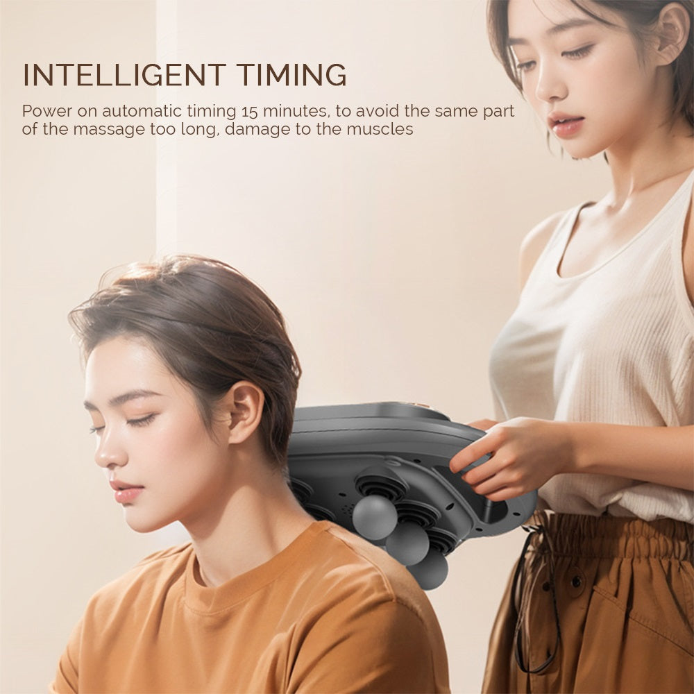 High-Quality Six-Head Massage Gun for Back & Body Relief, 20 Intensity Levels, Wireless High-Frequency Vibration, 6 Modes 