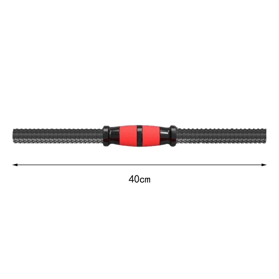 Premium Adjustable Dumbbell Rod Set – Portable Barbell Lifting, Easy to Install, Non-Slip Foam Grip, PVC Plastic Nuts, 