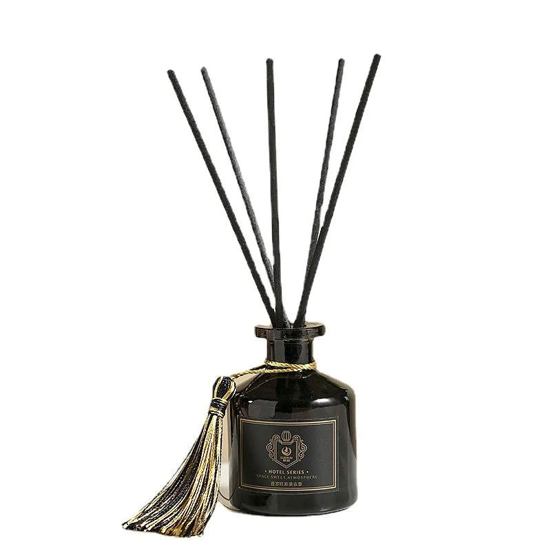 Luxury 50ml Reed Diffuser Set – Home, Hotel, Bathroom Air Freshener, Rattan Aromatherapy Glass Diffuser, Long-Lasting Home 