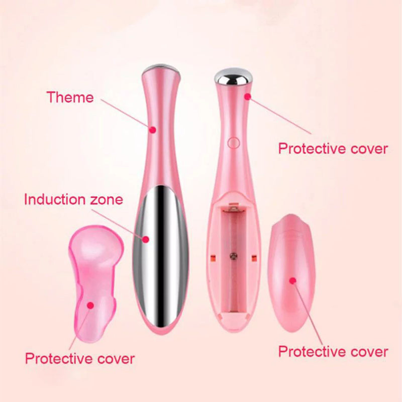 High Quality Electric Eye Massage Pen – Portable Facial and Eye Care Device, Vibration Massage, Dry Battery Powered, 