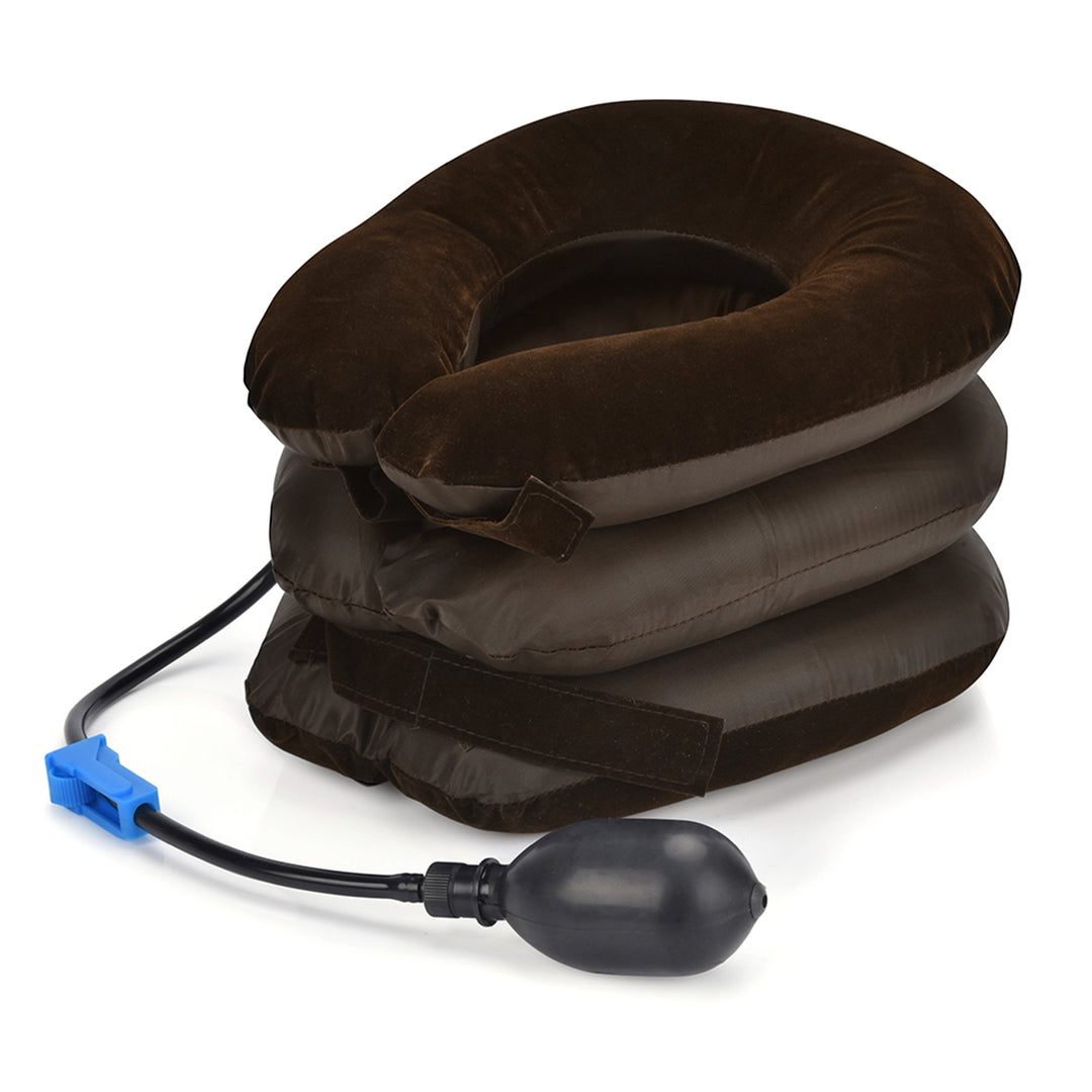 High-Quality Inflatable Neck Collar Pillow for Cervical Traction & Posture Correction, Orthopedic Pain Relief for Neck, 