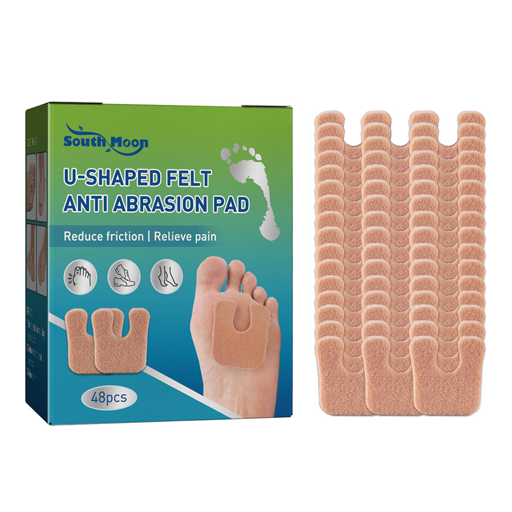 Premium 48pcs Toe Protector Pads for Bunion & Callus Relief | Friction Reduction Foot Care U-Shaped Cushions for Pain and 