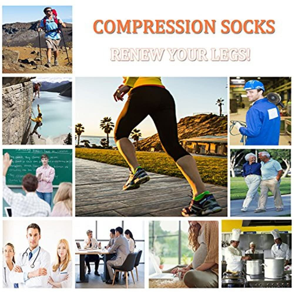 Premium Compression Socks with Zipper for Men & Women – Support for Improved Circulation, Pain & Swelling Relief – 1 Pair of 