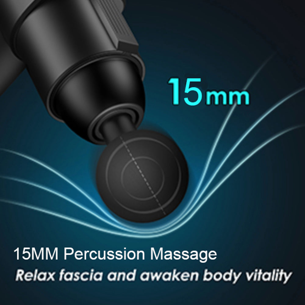 Premium 24V Deep Tissue Massage Gun with Hot & Cold Compress, 12 Heads, High-Frequency Muscle Relaxation for Neck, Shoulder & Full Body Recovery