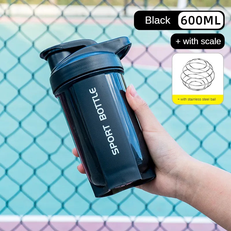 Premium 500ML Portable Sport Shaker Bottle – Leak-Proof Protein Powder Cup for Gym & Fitness Training – Durable, Easy-Grip, 