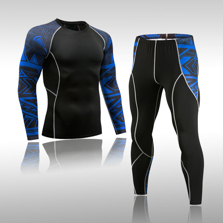 Premium Men’s Compression Sports Suit – Quick-Dry MMA Fitness Training Set, Jogging & Running Rashguard Sportswear