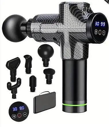 Premium 30-Level Massage Gun – Deep Tissue Muscle Relaxation for Body and Neck, Electric Fitness Equipment with Noise 